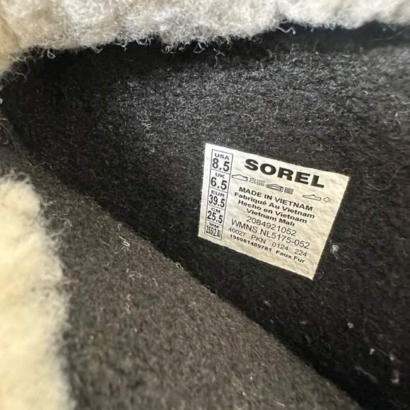 Sorel Winter Carnival WP Women’s Waterproof Boot Size 8.5 Gray Insulated Snow - Picture 8 of 14